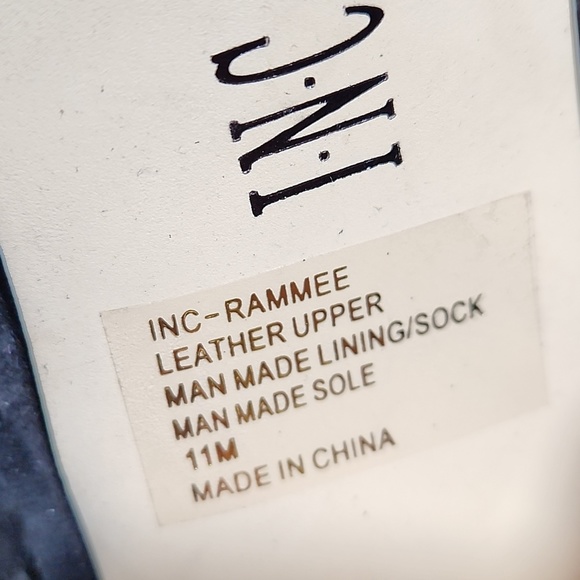 INC Rammee Leather Upper Cut out Open Toe Back Zip Heel 11M - Picture 13 of 13